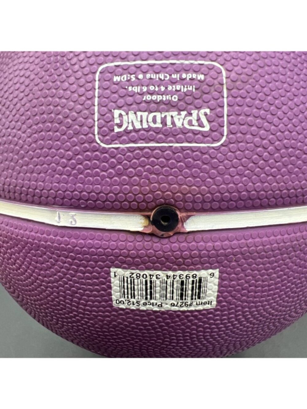 Vtg Spalding/LA LAKERS NBA Souvenir/Kid Toy Mini 7" Basketball; Purple/Yellow - Picture 10 of 11